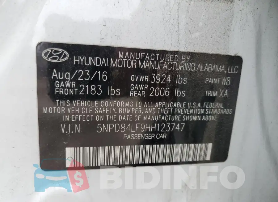 5NPD84LF9HH123747 Photo# 12