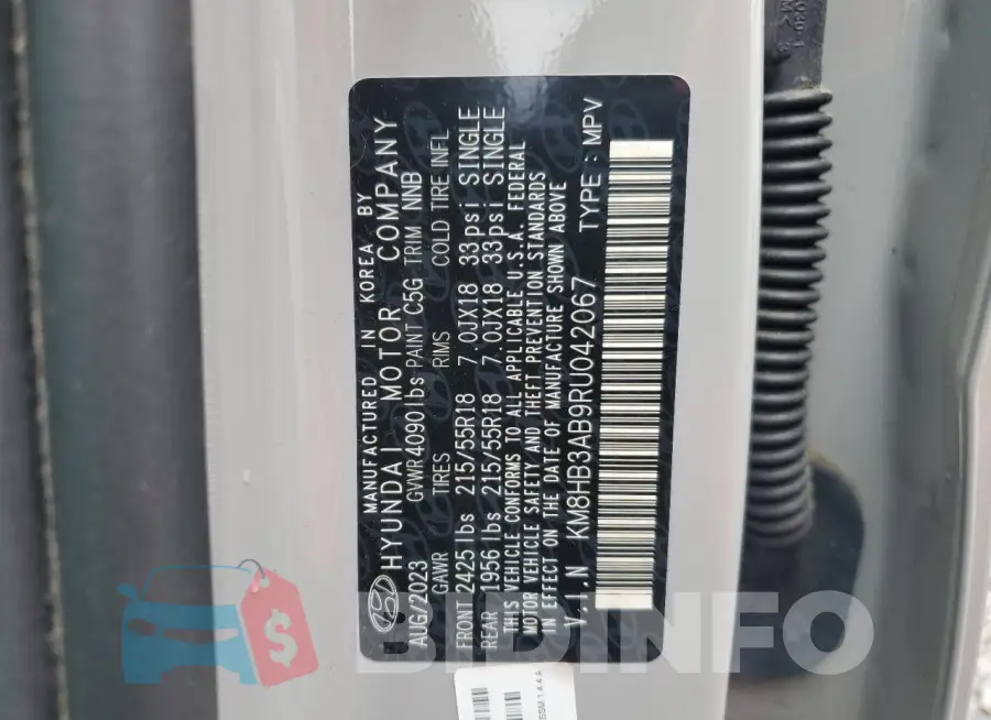 KM8HB3AB9RU042067 Photo# 13