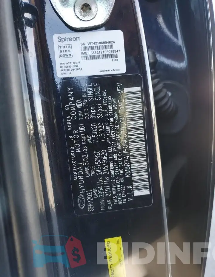 KM8R74HE0NU379300 Photo# 14