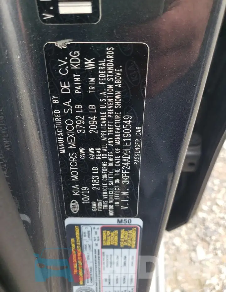 3KPF24AD9LE190549 Photo# 12