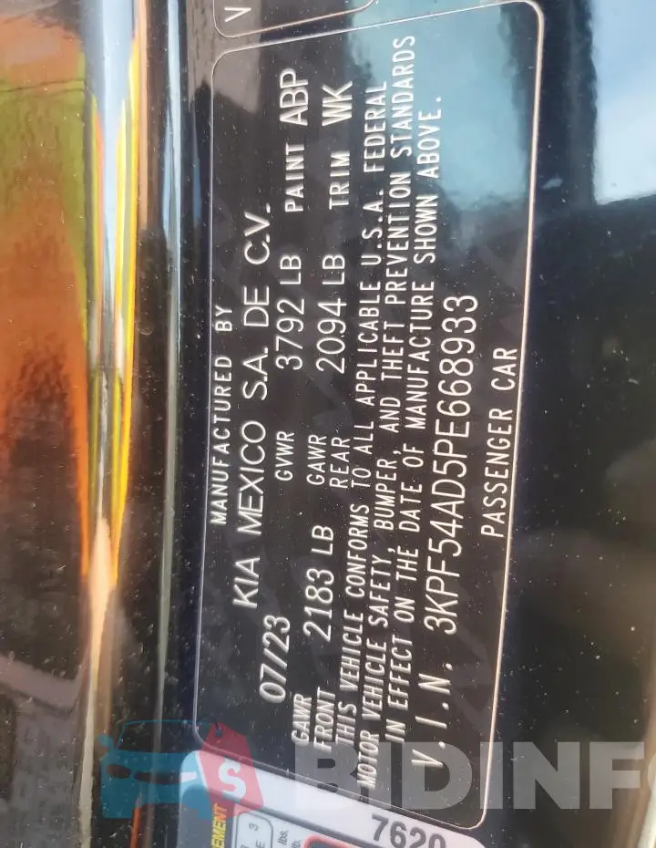 3KPF54AD5PE668933 Photo# 12