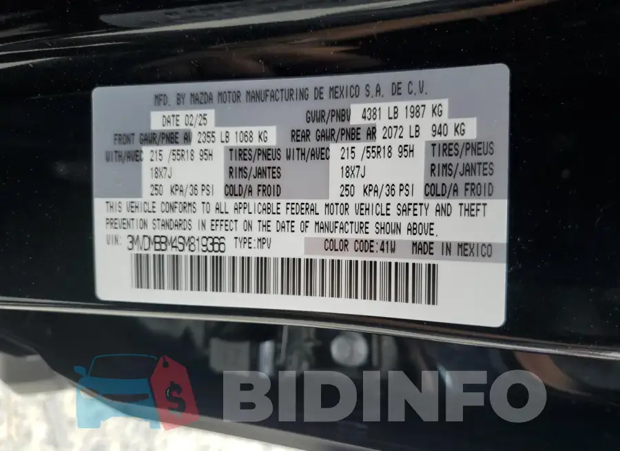 3MVDMBBM4SM819366 Photo# 13