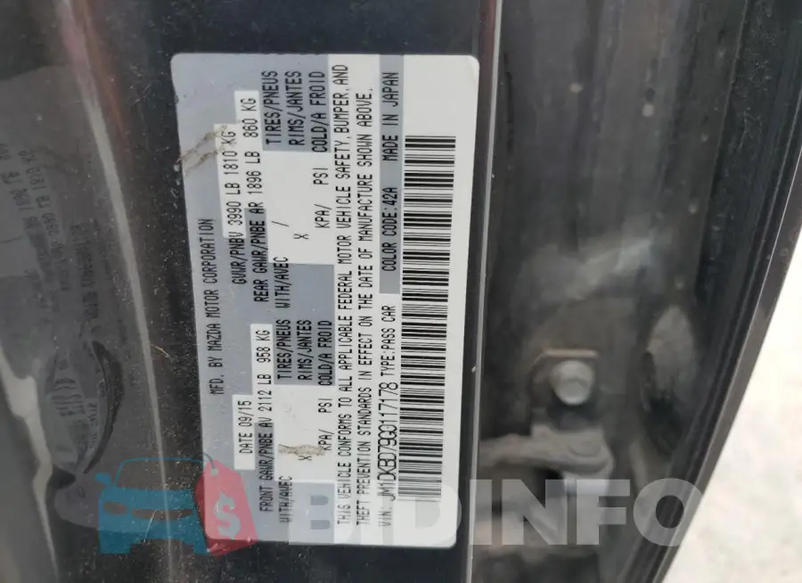 JM1DKBD79G0117178 Photo# 13
