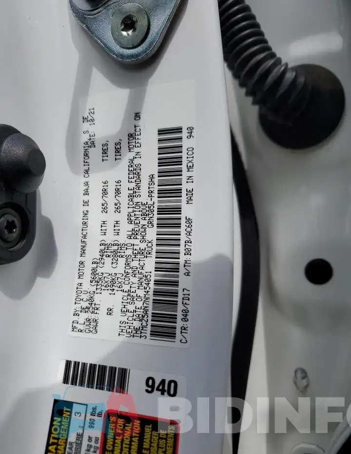 3TMCZ5AN7NM454051 Photo# 13