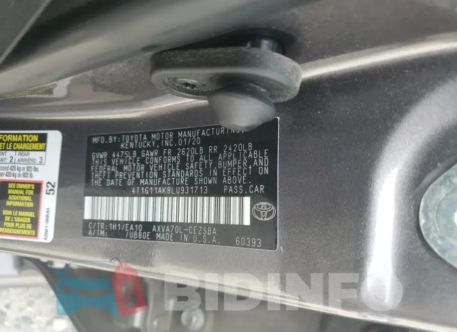 4T1G11AK8LU931713 Photo# 13