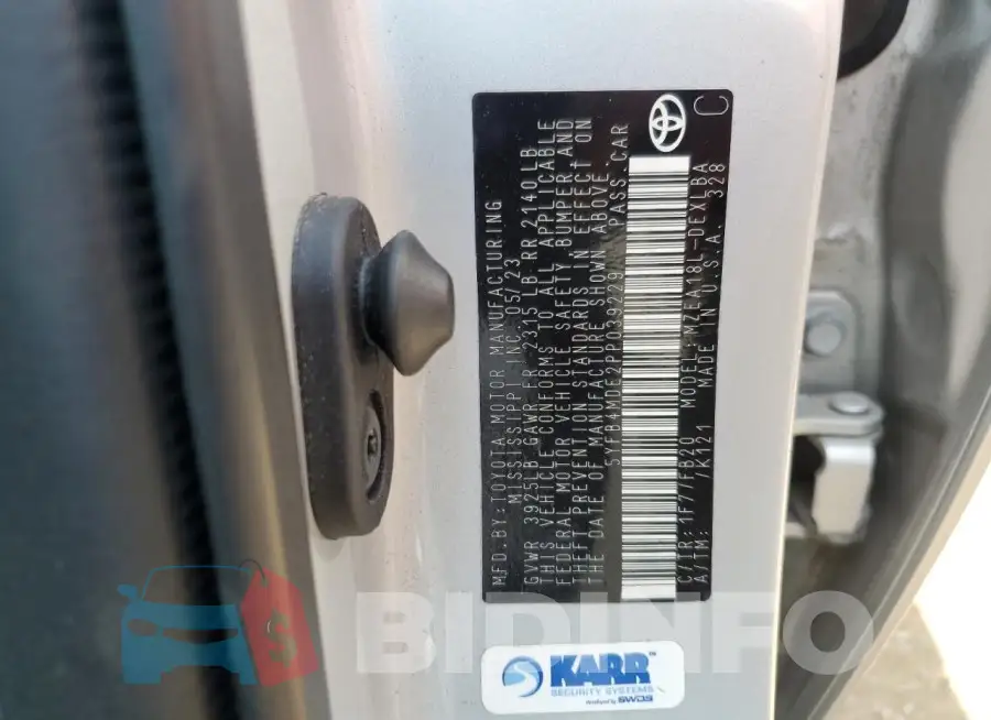 5YFB4MDE2PP039229 Photo# 13