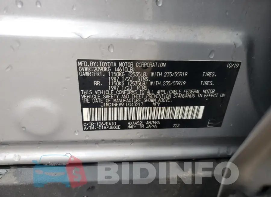 JTMC1RFV9LD043217 Photo# 14