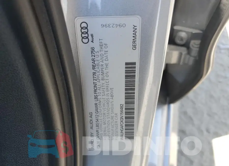 WAUHGAFCXGN156482 Photo# 12