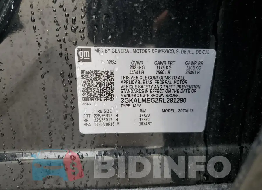 3GKALMEG2RL281280 Photo# 13