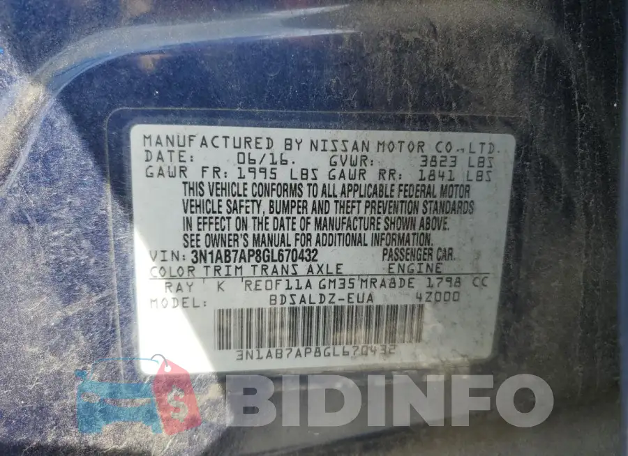 3N1AB7AP8GL670432 Photo# 13
