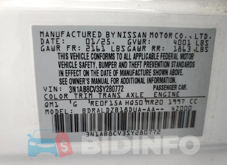 3N1AB8CV3SY280772 Photo# 13