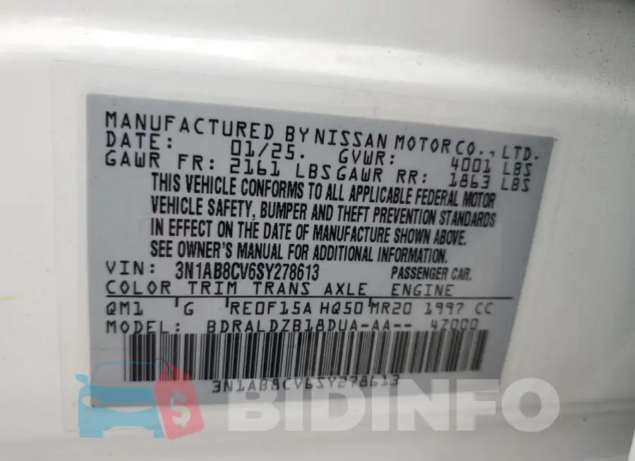 3N1AB8CV6SY278613 Photo# 13