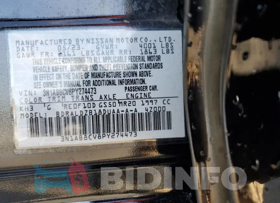 3N1AB8CV8PY274473 Photo# 12