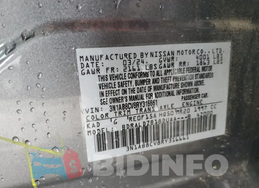 3N1AB8CV8RY316661 Photo# 13