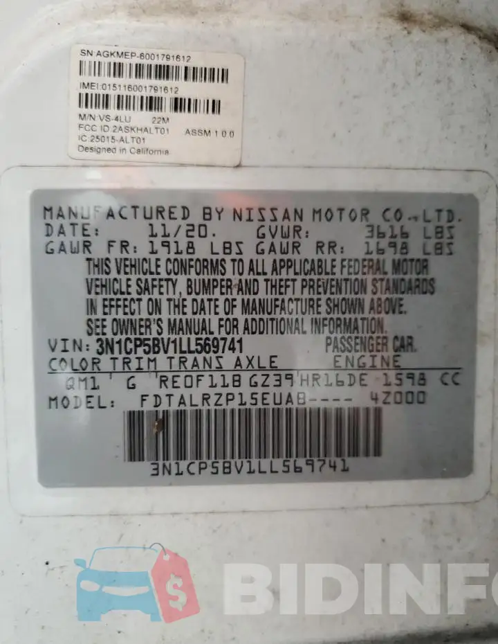 3N1CP5BV1LL569741 Photo# 13