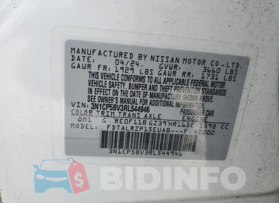 3N1CP5BV3RL544946 Photo# 12