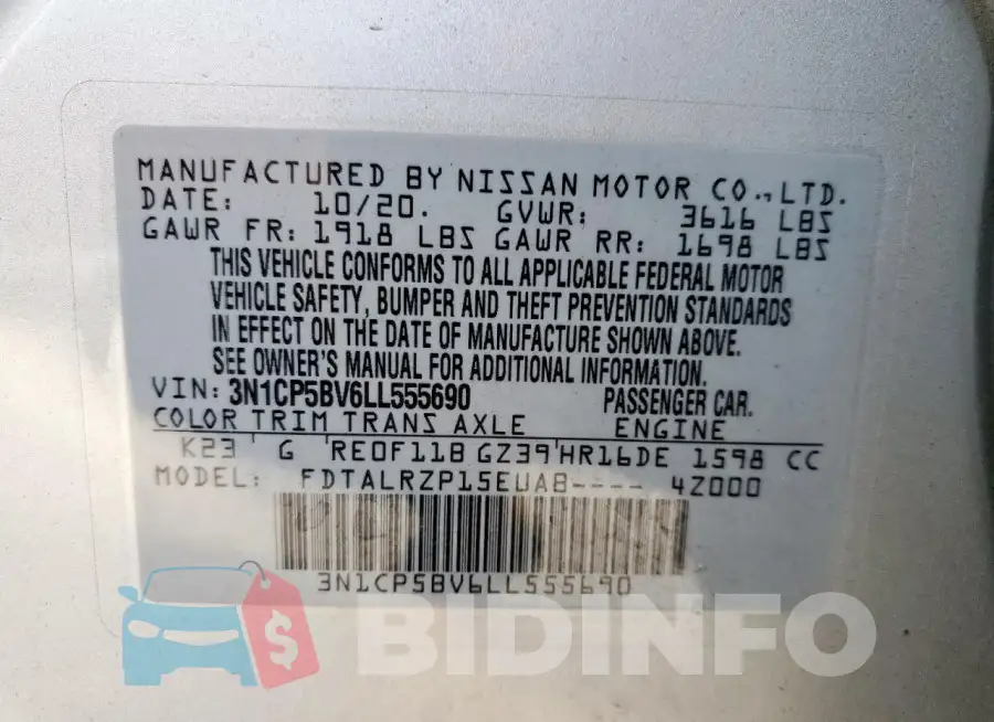 3N1CP5BV6LL555690 Photo# 14