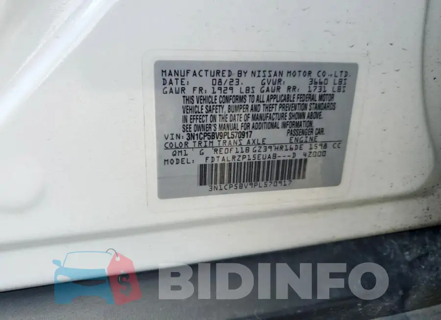 3N1CP5BV9PL570917 Photo# 12