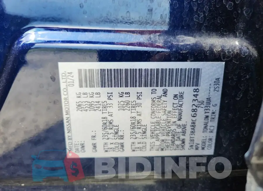 5N1BT3BA8RC682348 Photo# 13