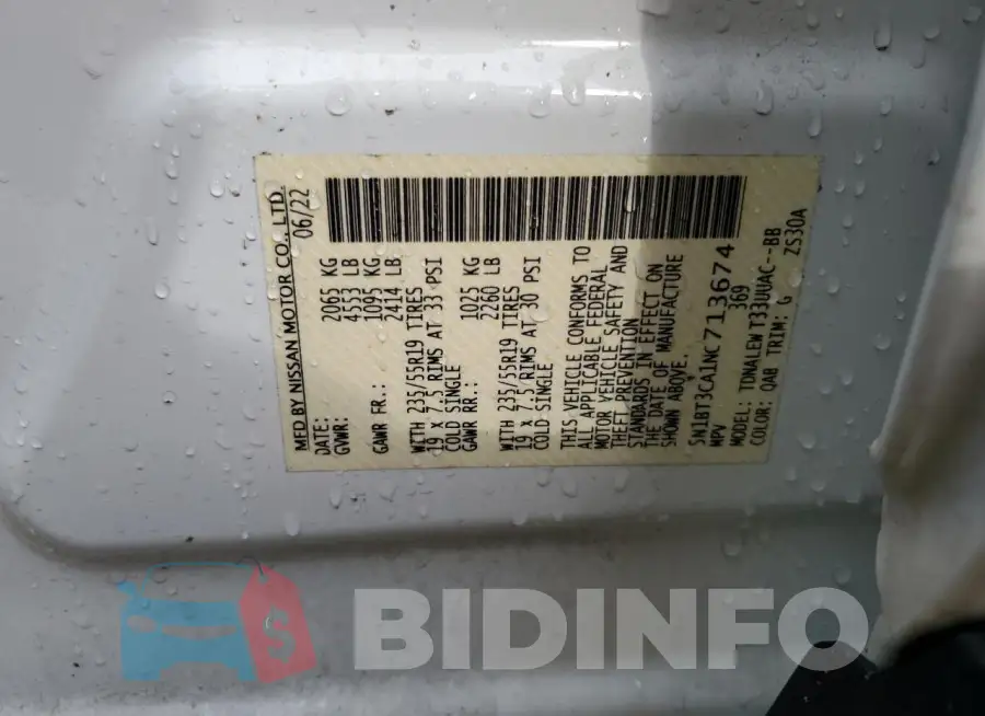 5N1BT3CA1NC713674 Photo# 13