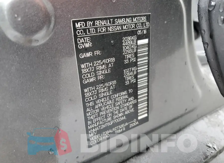 KNMAT2MT6GP700344 Photo# 13