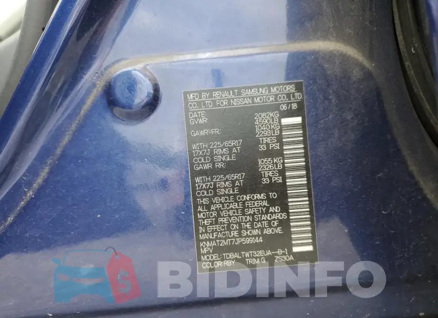 KNMAT2MT7JP599144 Photo# 13