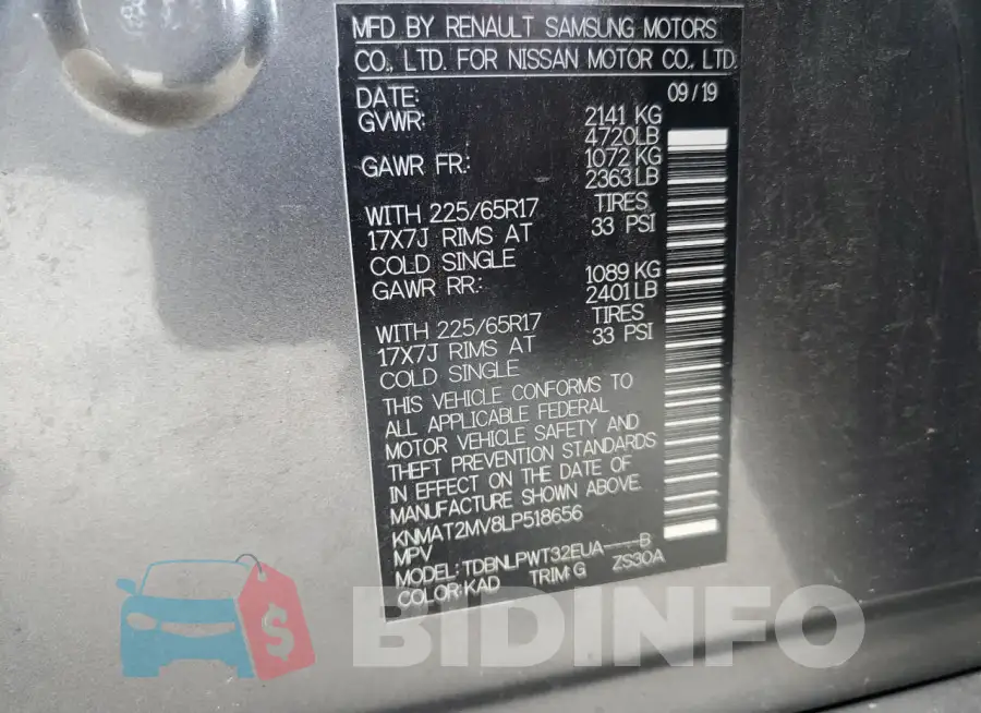 KNMAT2MV8LP518656 Photo# 13