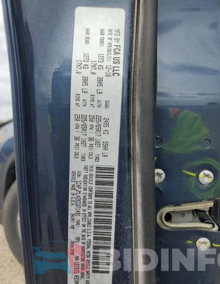 1C4PJMLX2KD371491 Photo# 13