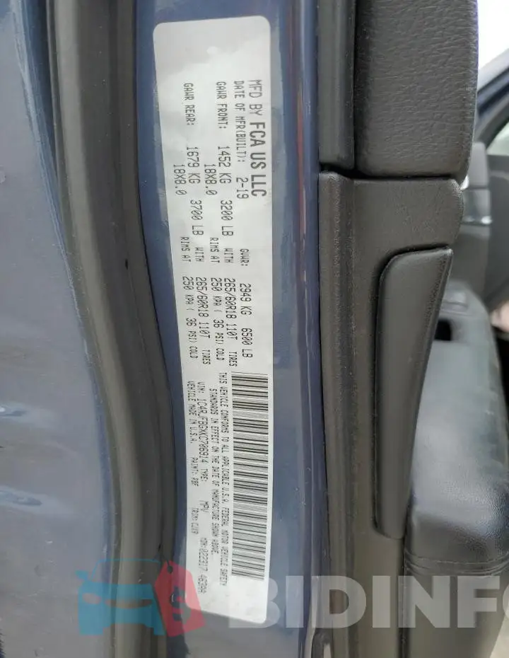 1C4RJFBGXKC706914 Photo# 14