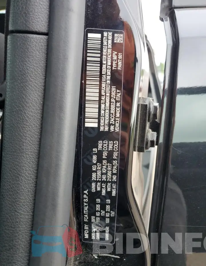 ZACCJBBB2JPJ38281 Photo# 13