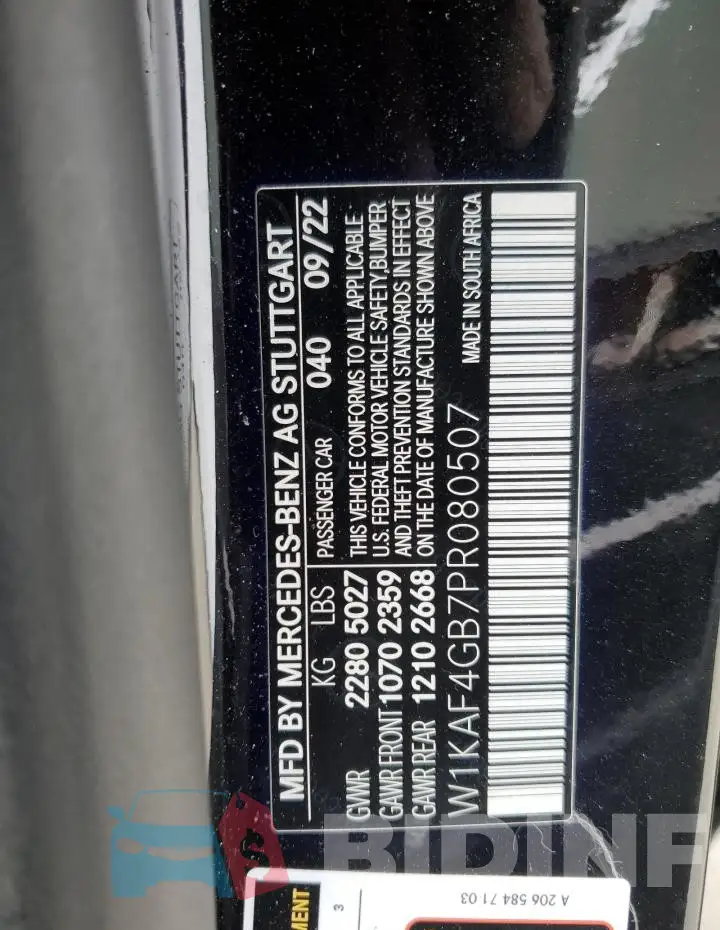 W1KAF4GB7PR080507 Photo# 12