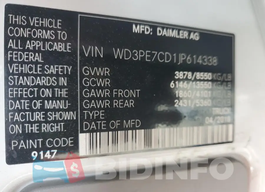 WD3PE7CD1JP614338 Photo# 12