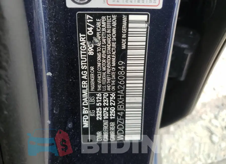 WDDZF4JBXHA260849 Photo# 13