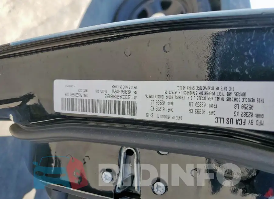 2C3CDXAG9KH660059 Photo# 12