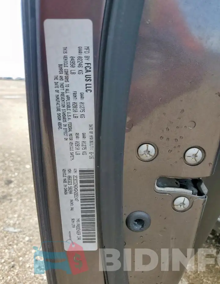 2C3CDZAGXGH265147 Photo# 12