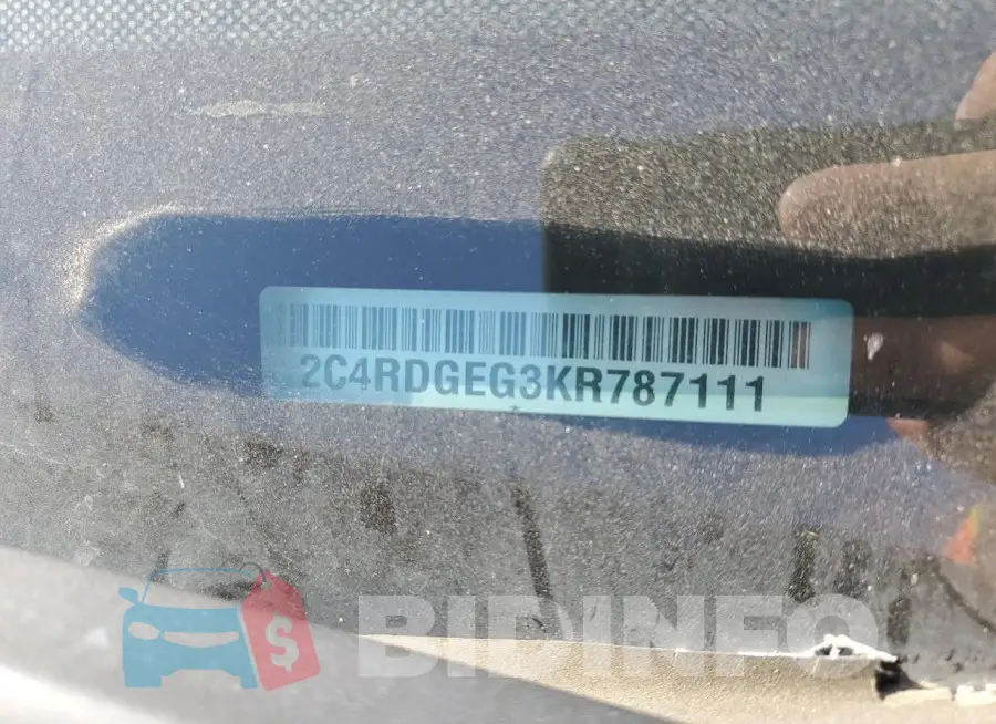 2C4RDGEG3KR787111 Photo# 13