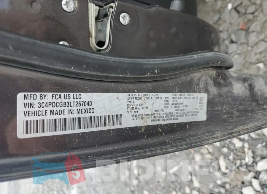 3C4PDCGB3LT267040 Photo# 14