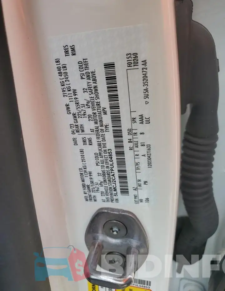 5LMCJ2CA7PUL04853 Photo# 14