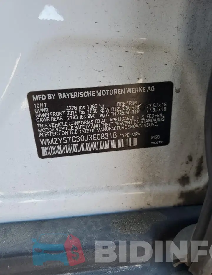 WMZYS7C30J3E08318 Photo# 12