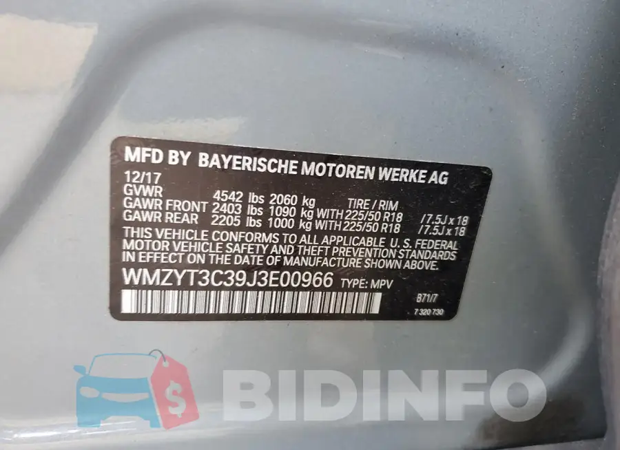 WMZYT3C39J3E00966 Photo# 12