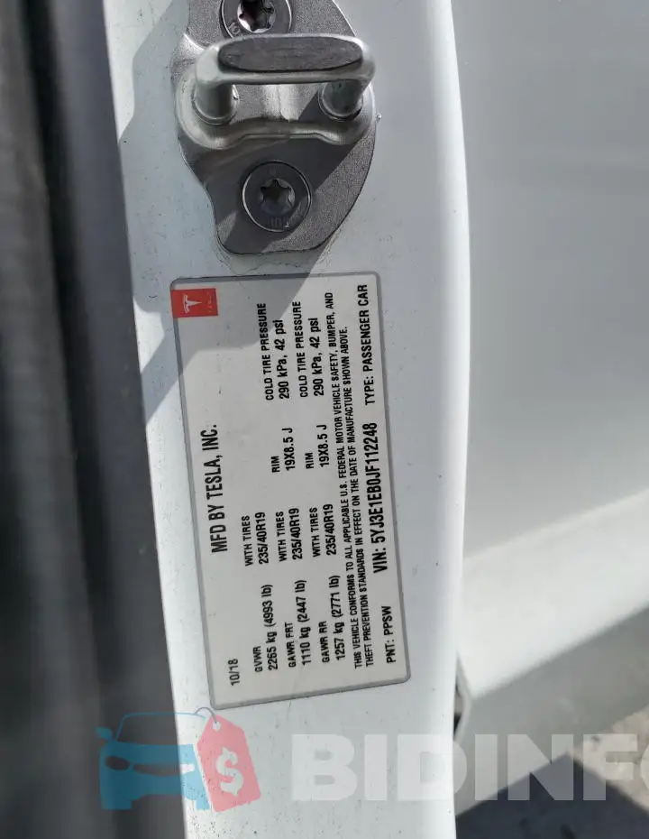 5YJ3E1EB0JF112248 Photo# 12