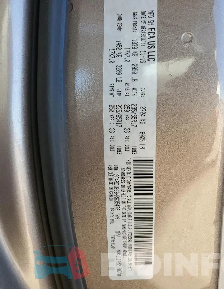 2C4RC1BG0HR635476 Photo# 13