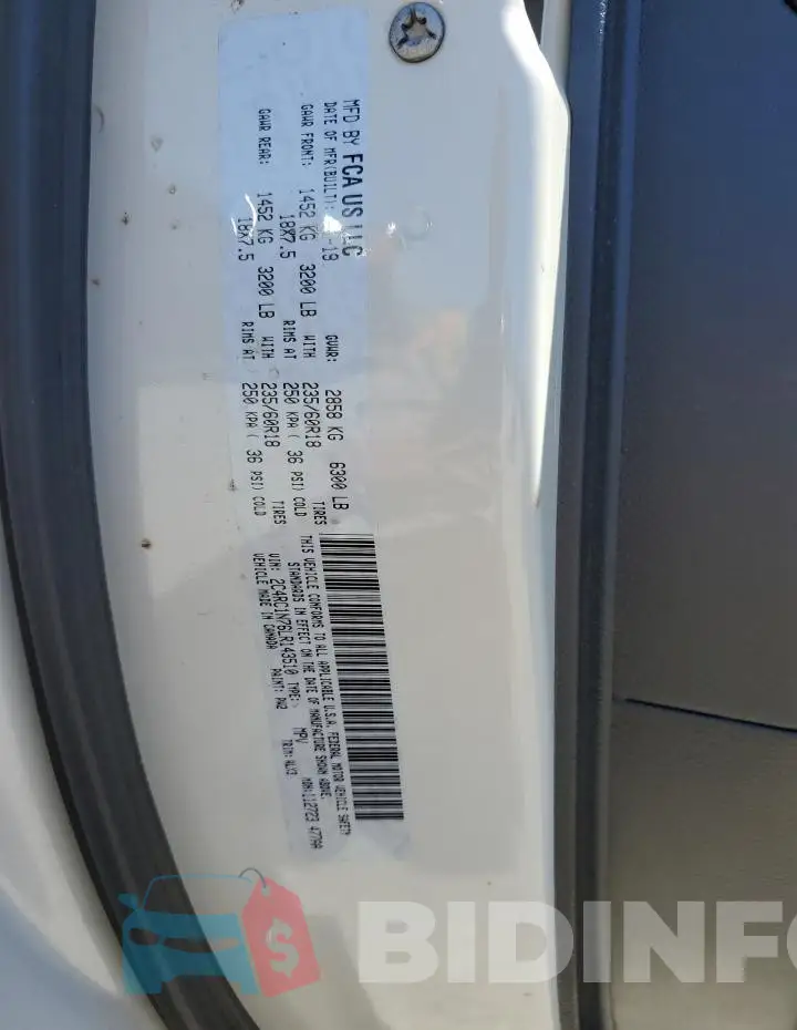 2C4RC1N76LR143510 Photo# 13