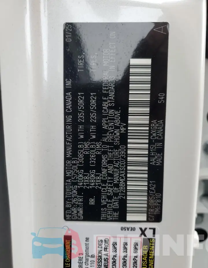 2T2BBMCAXSC073900 Photo# 13