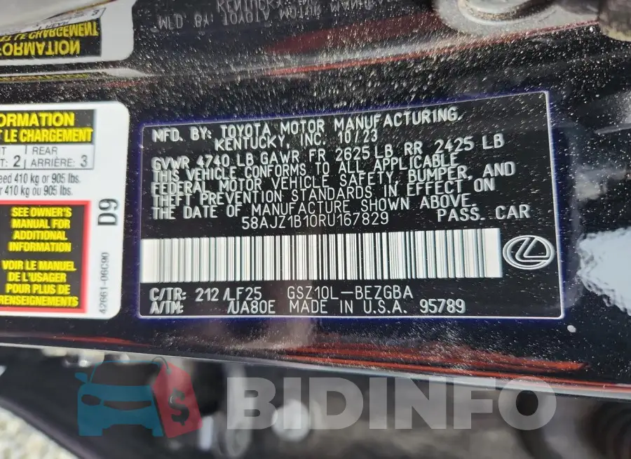 58AJZ1B10RU167829 Photo# 12