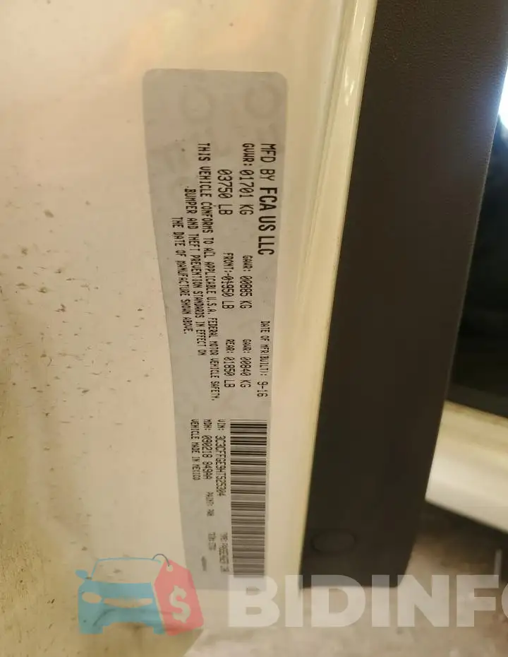 3C3CFFGE9HT525304 Photo# 12