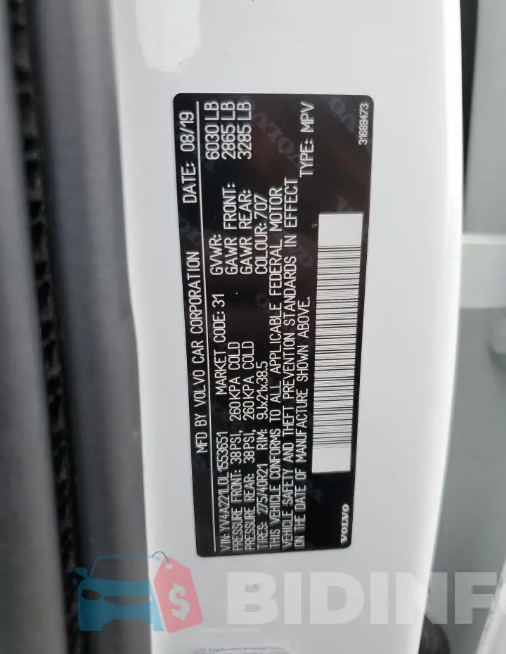 YV4A221L0L1553651 Photo# 13