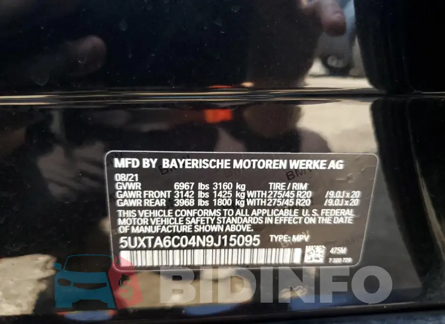 5UXTA6C04N9J15095 Photo# 13