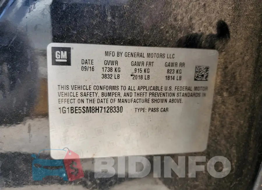 1G1BE5SM8H7128330 Photo# 12