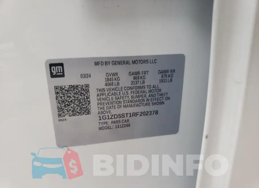 1G1ZD5ST1RF202378 Photo# 12